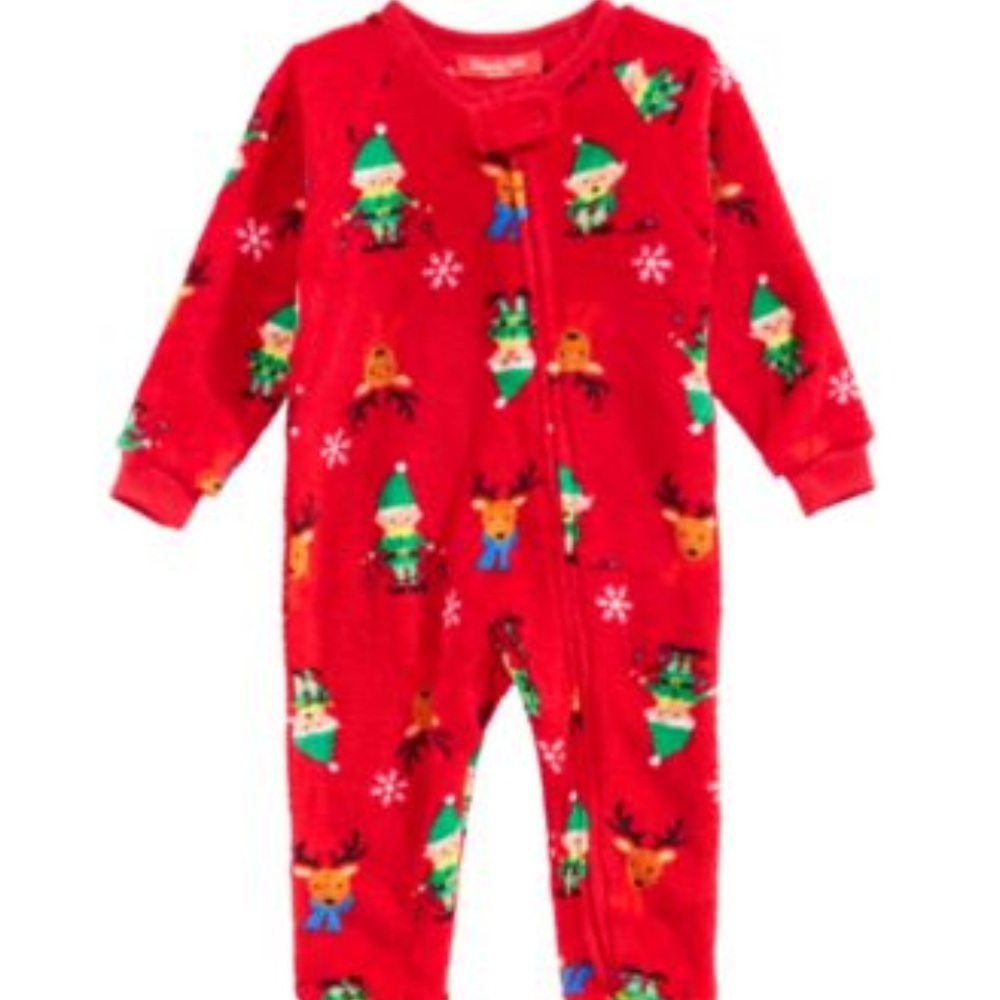 FAMILY PJS-MMG INFANT ELF ONE-PIECE